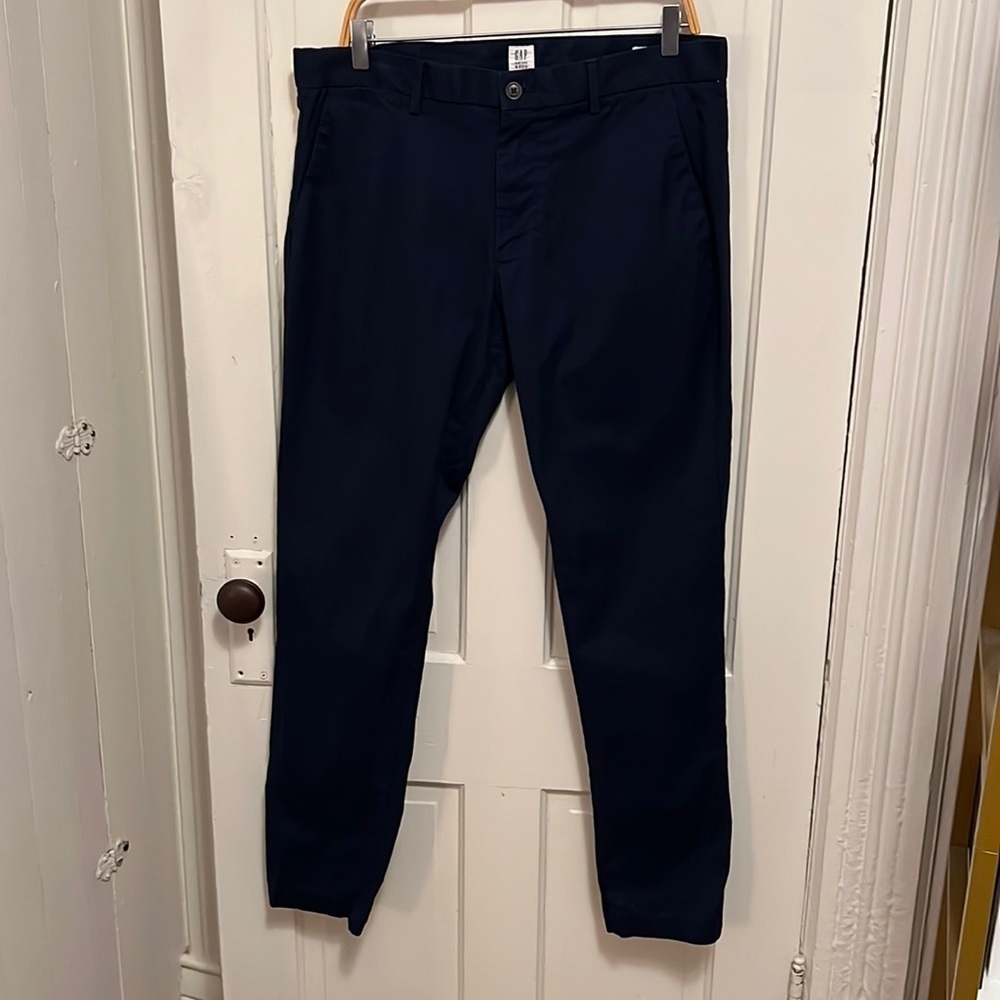 GAP Men’s Tapestry Navy Slim Stretch Chino Pants